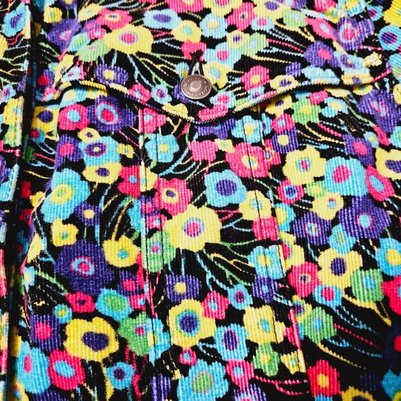 Liz Claiborne Womens Jacket Multi-Color Size XL 100% Cotton Button Close Pockets - Picture 10 of 14